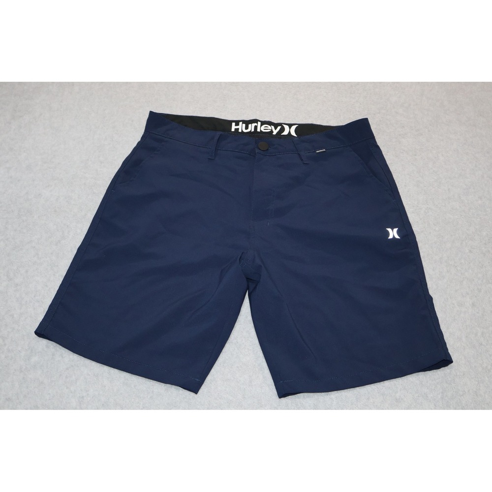Hurley Hybrid Shorts Mens 32 Navy Blue Dri-FIT Chino Golf Swim Polyester